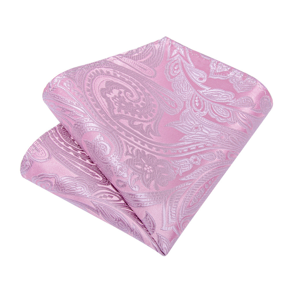 GentCrest Purple Paisley Tie Hanky Cufflinks Set - Image 3