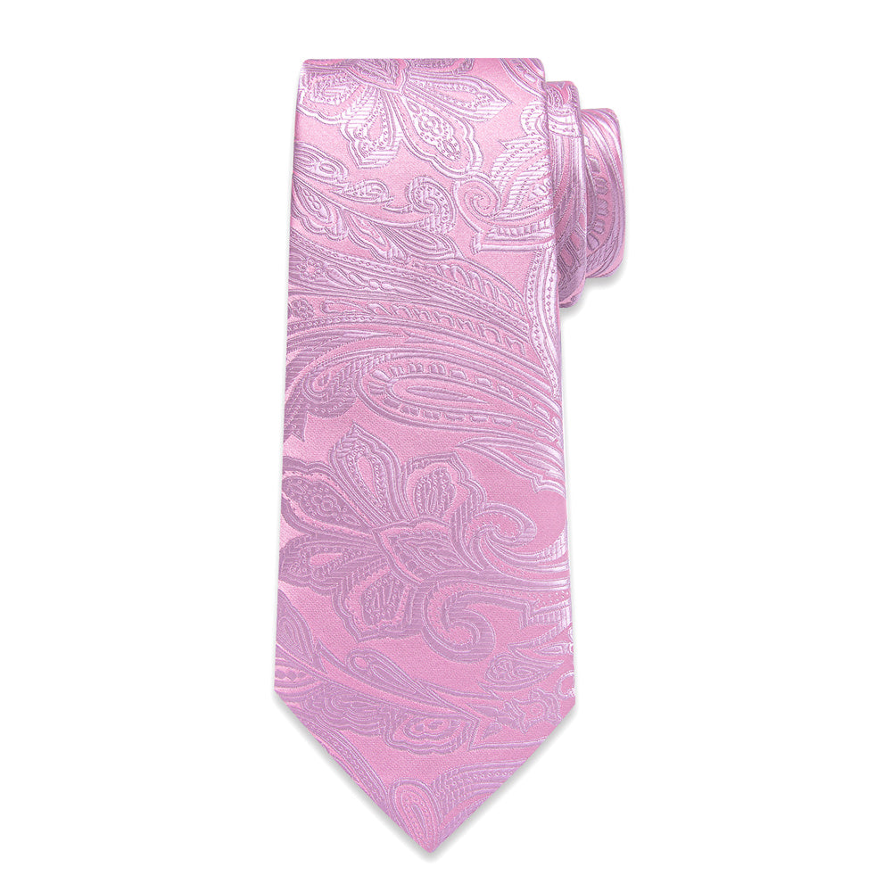GentCrest Purple Paisley Tie Hanky Cufflinks Set - Image 5