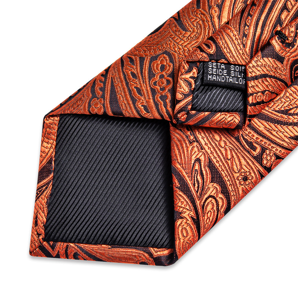 GentCrest Purple Paisley Tie Hanky Cufflinks Set - Image 6