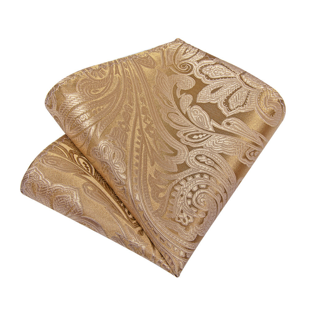 GentCrest Gold Paisley Tie Hanky Cufflinks Set - Image 3