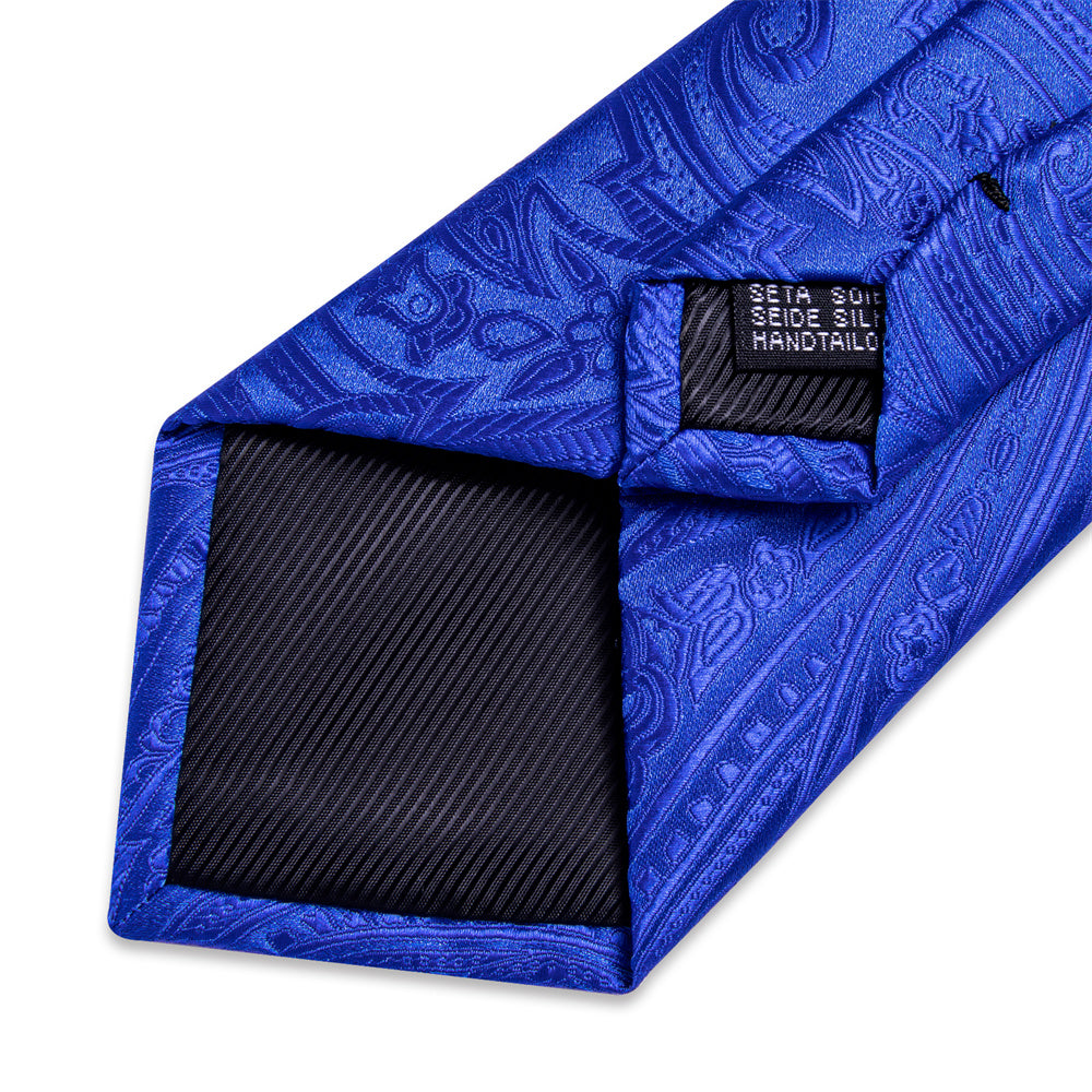 GentCrest Blue Paisley Tie Hanky Cufflinks Set - Image 6