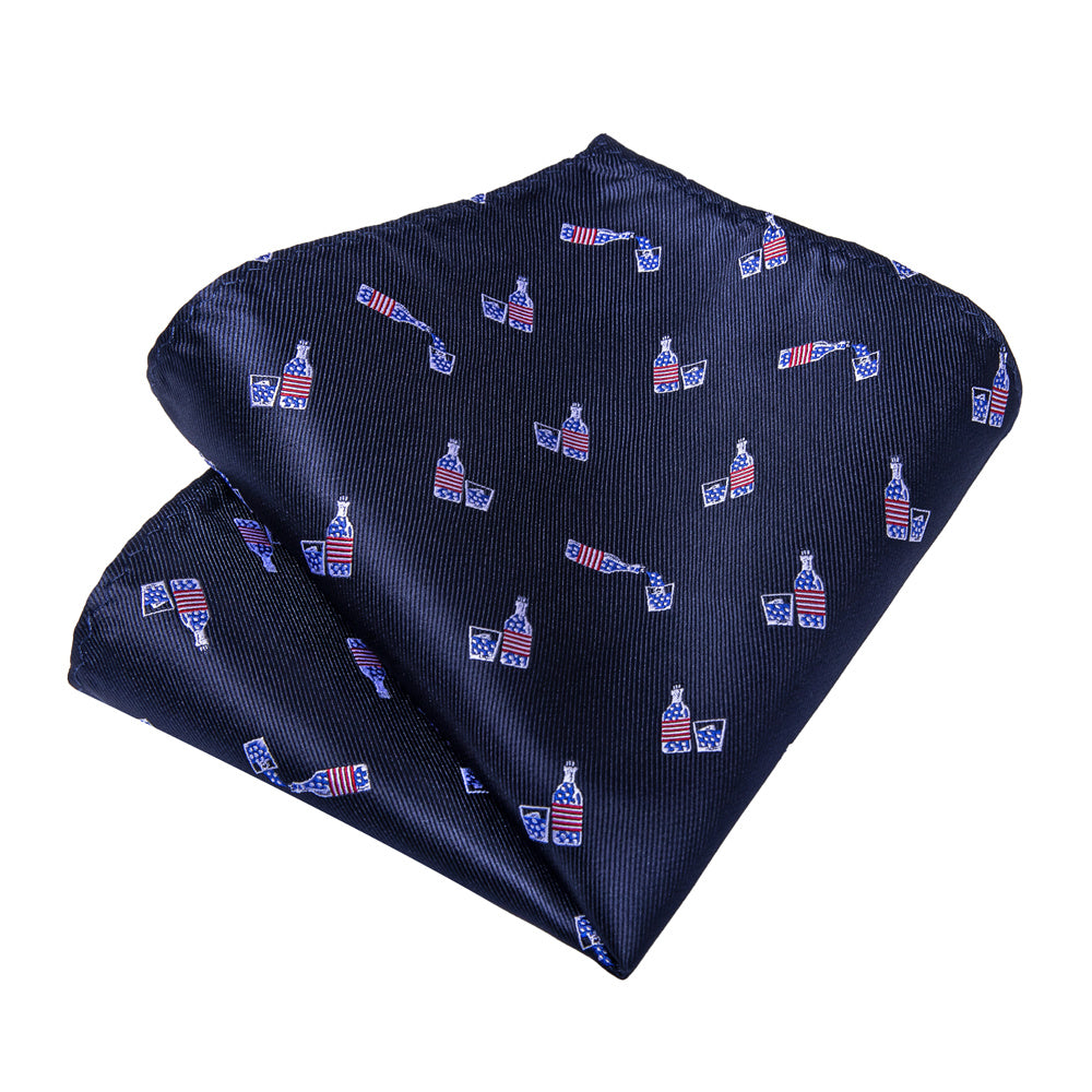 GentCrest Blue Novelty Tie Hanky Cufflinks Set - Image 5