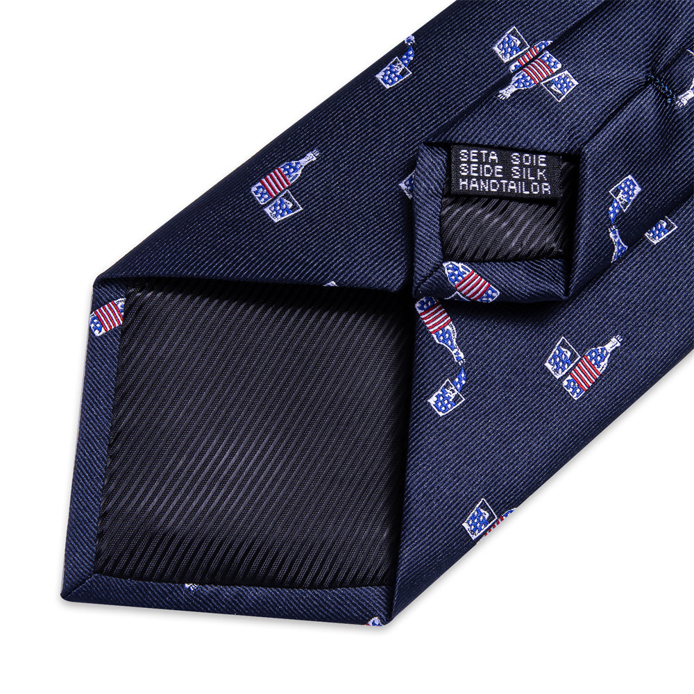 GentCrest Blue Novelty Tie Hanky Cufflinks Set - Image 6