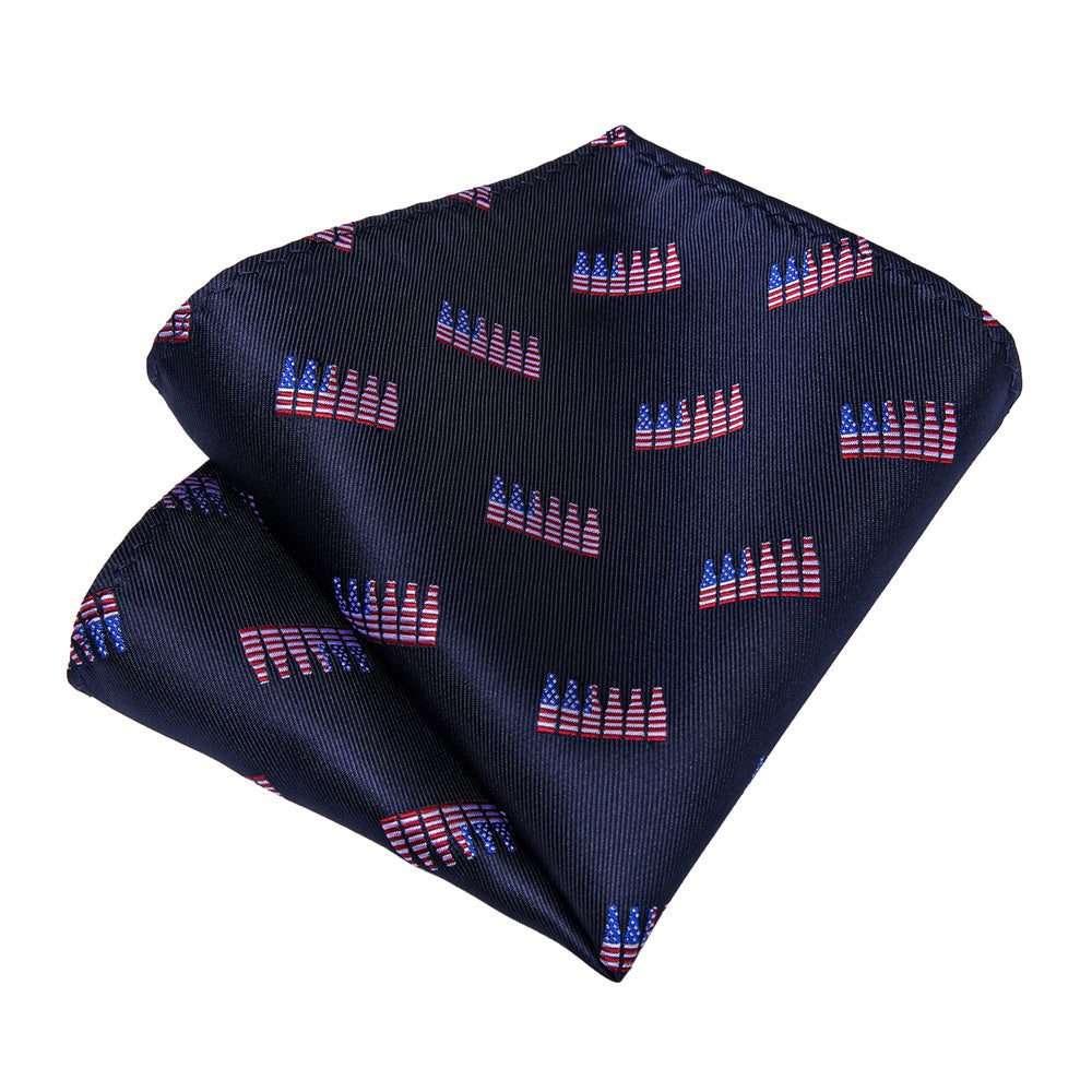 GentCrest Blue Novelty Tie Hanky Cufflinks Set - Image 5