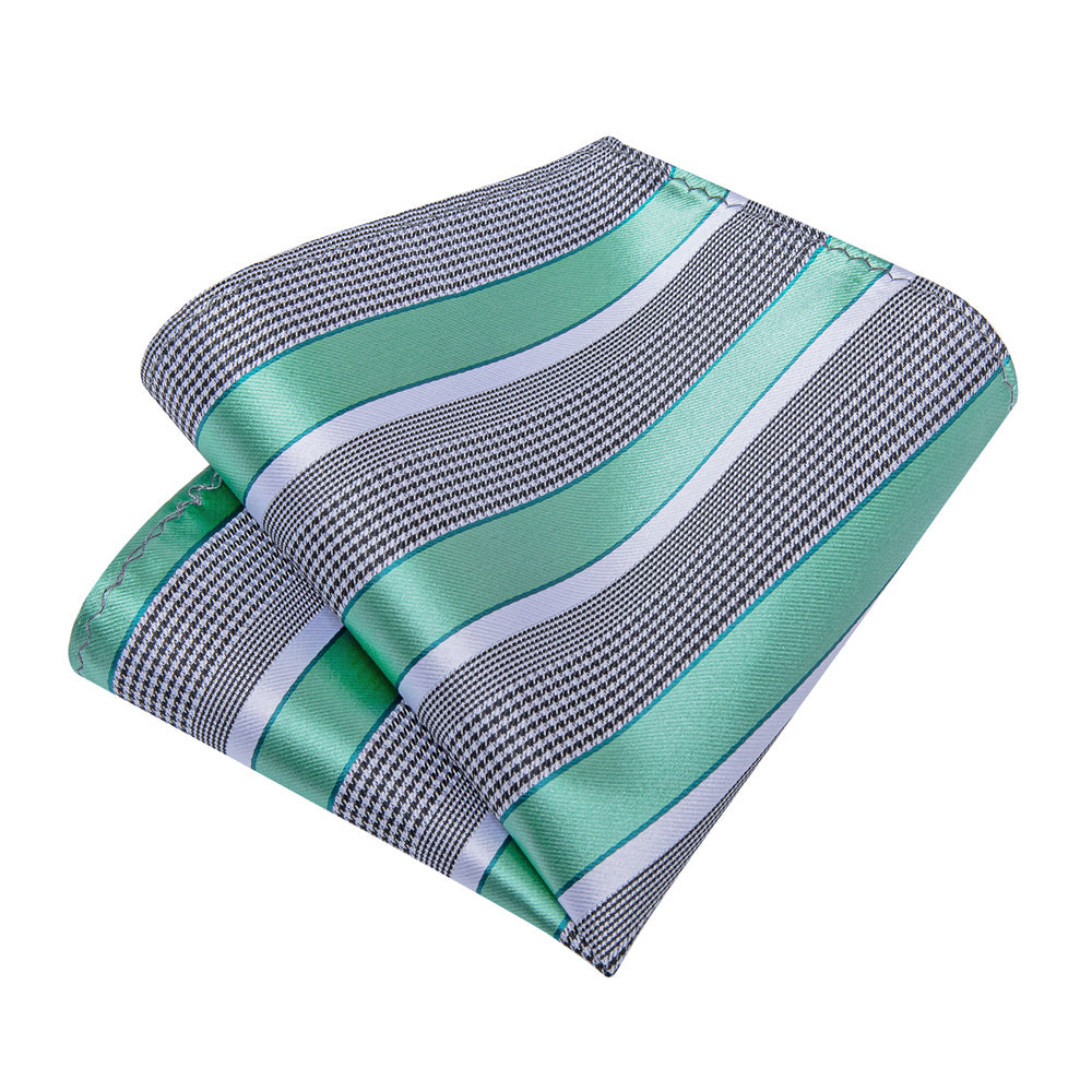 GentCrest Red Striped Tie Hanky Cufflinks Set - Image 5