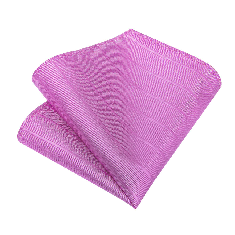 GentCrest Purple Striped Tie Hanky Cufflinks Set - Image 4