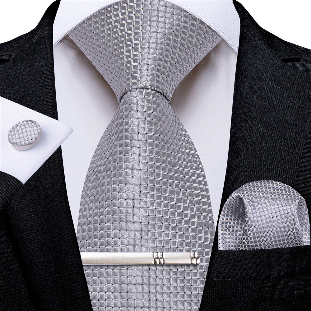 GentCrest Red Geometric Tie Hanky Cufflinks Set - Image 2