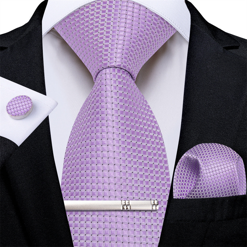 GentCrest Red Geometric Tie Hanky Cufflinks Set - Image 3