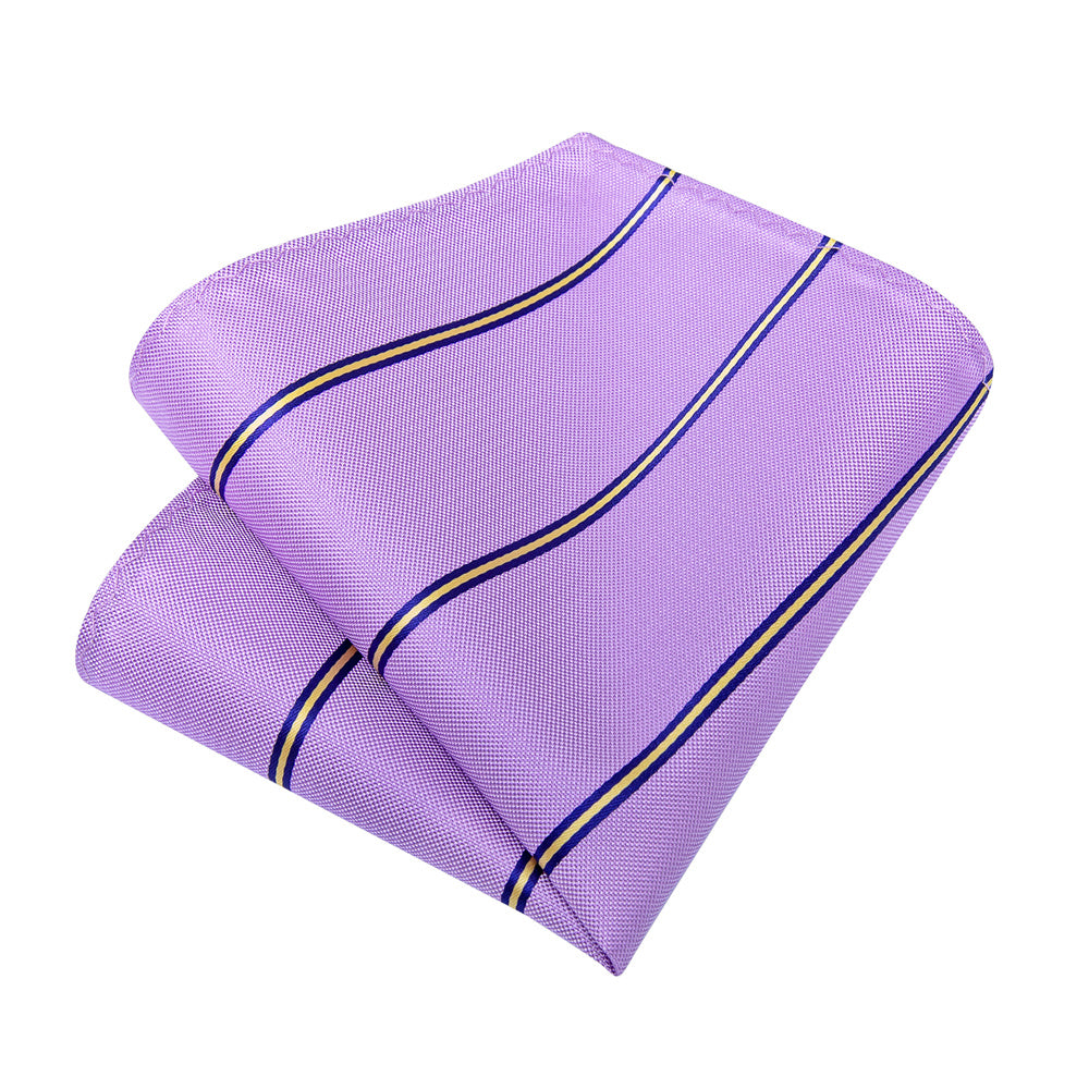 GentCrest Blue Striped Tie Hanky Cufflinks Set - Image 5