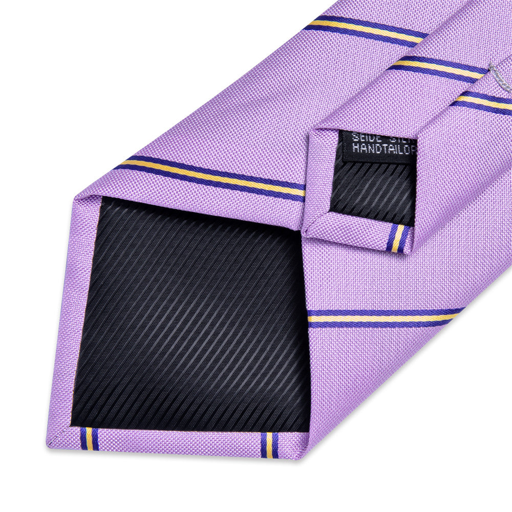 GentCrest Blue Striped Tie Hanky Cufflinks Set - Image 6