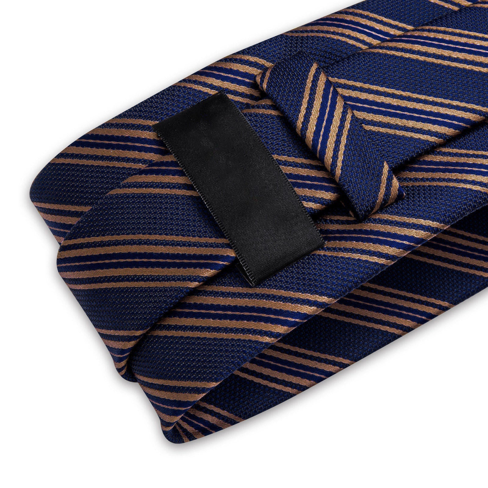 GentCrest Blue Striped Tie Hanky Cufflinks Set - Image 4