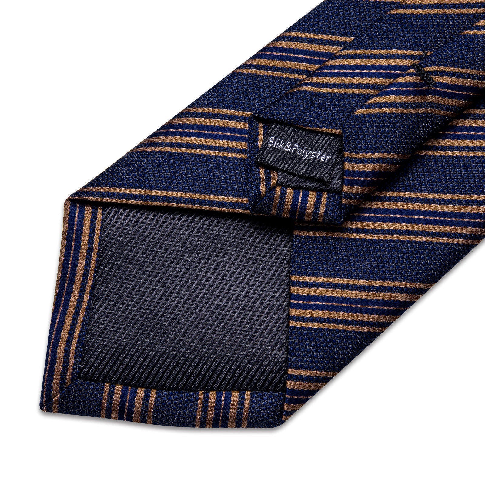 GentCrest Blue Striped Tie Hanky Cufflinks Set - Image 5