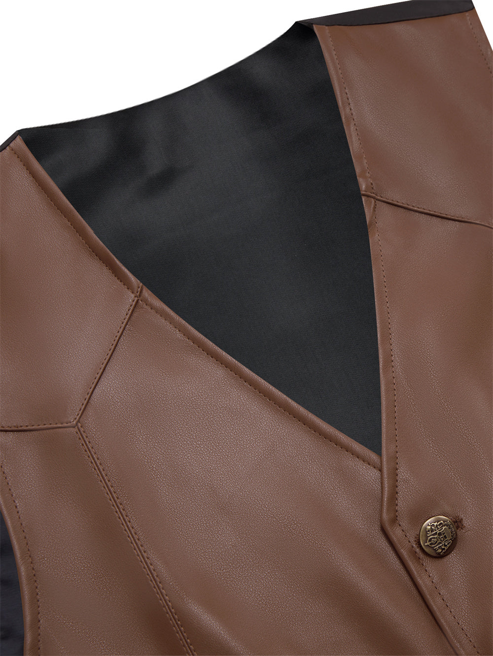 GentCrest Brown Solid Vest Set - Image 4