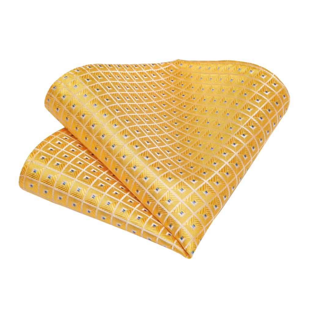 Gold and Diamonds Silk Tie Set - GentCrest - View 3