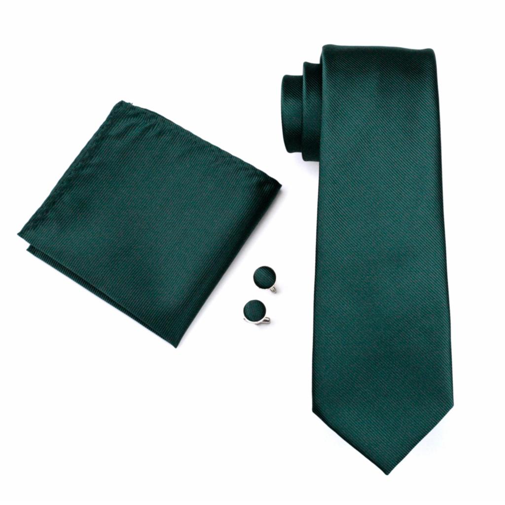 Green Grass Silk Tie Set - GentCrest - View 2
