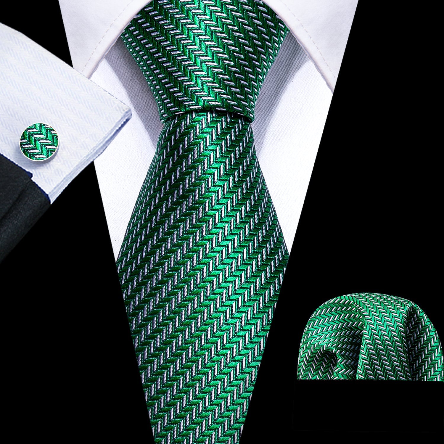 Fine Tree Silk Tie Set - GentCrest