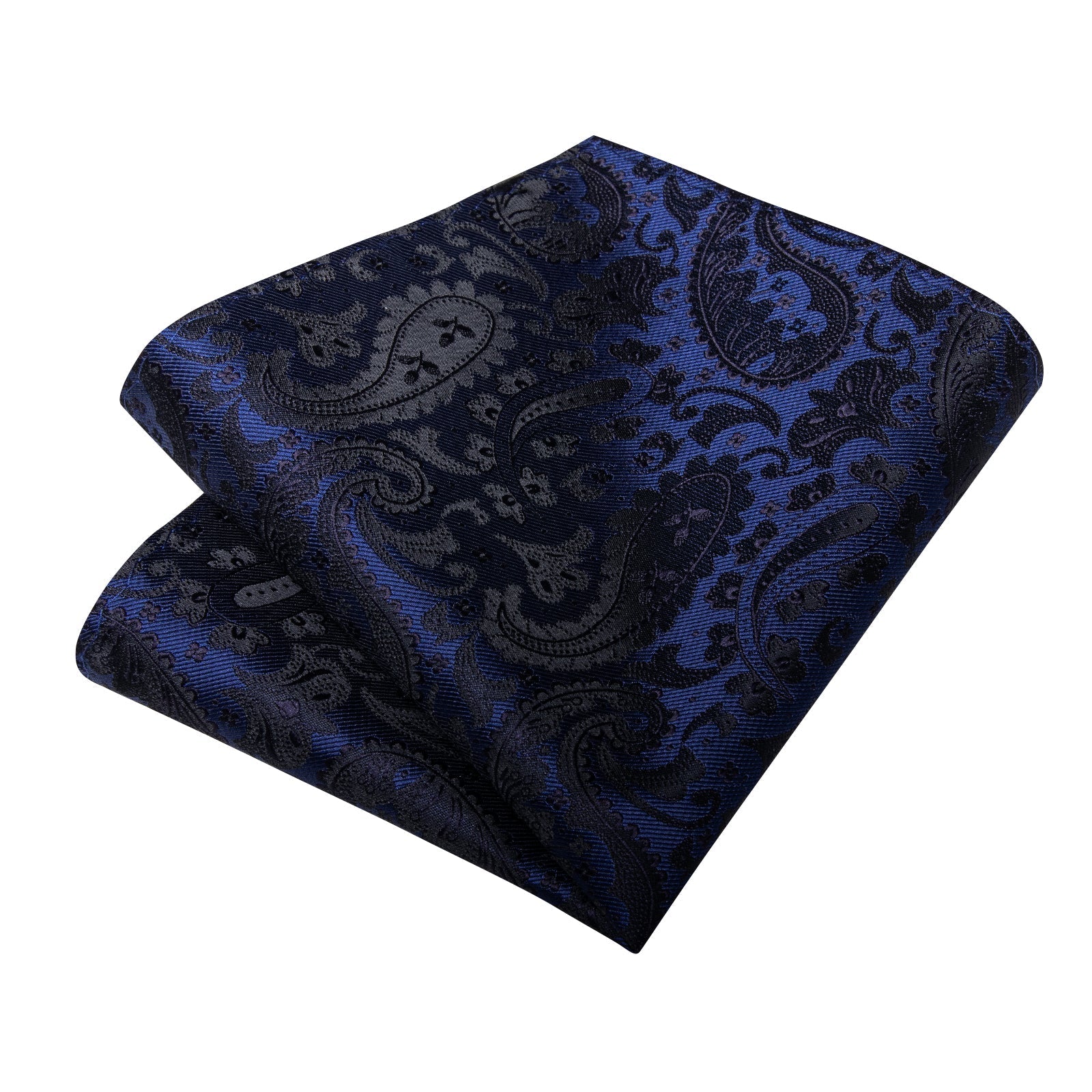 GentCrest Black Paisley Tie Hanky Cufflinks Set - Image 6