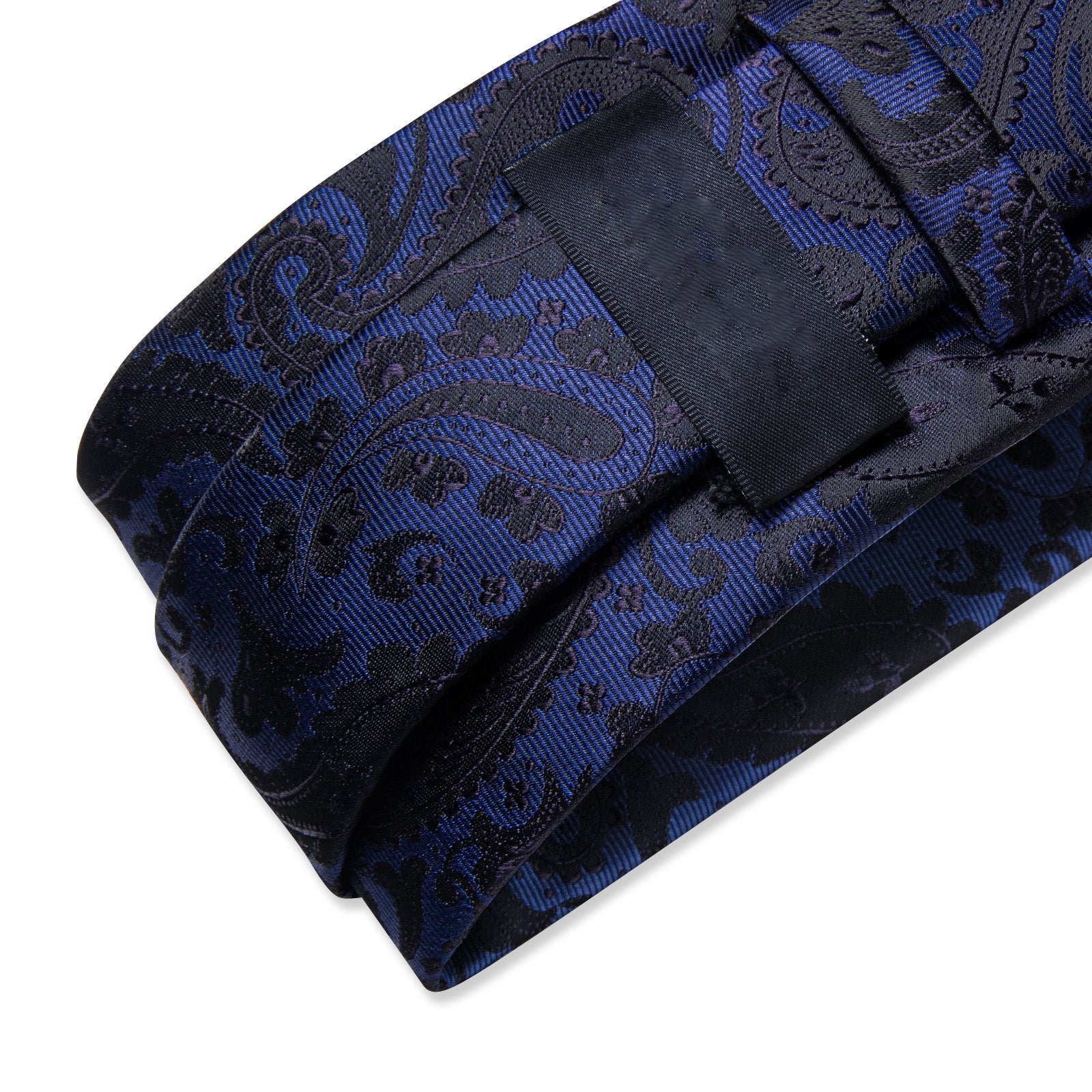 GentCrest Black Paisley Tie Hanky Cufflinks Set - Image 8