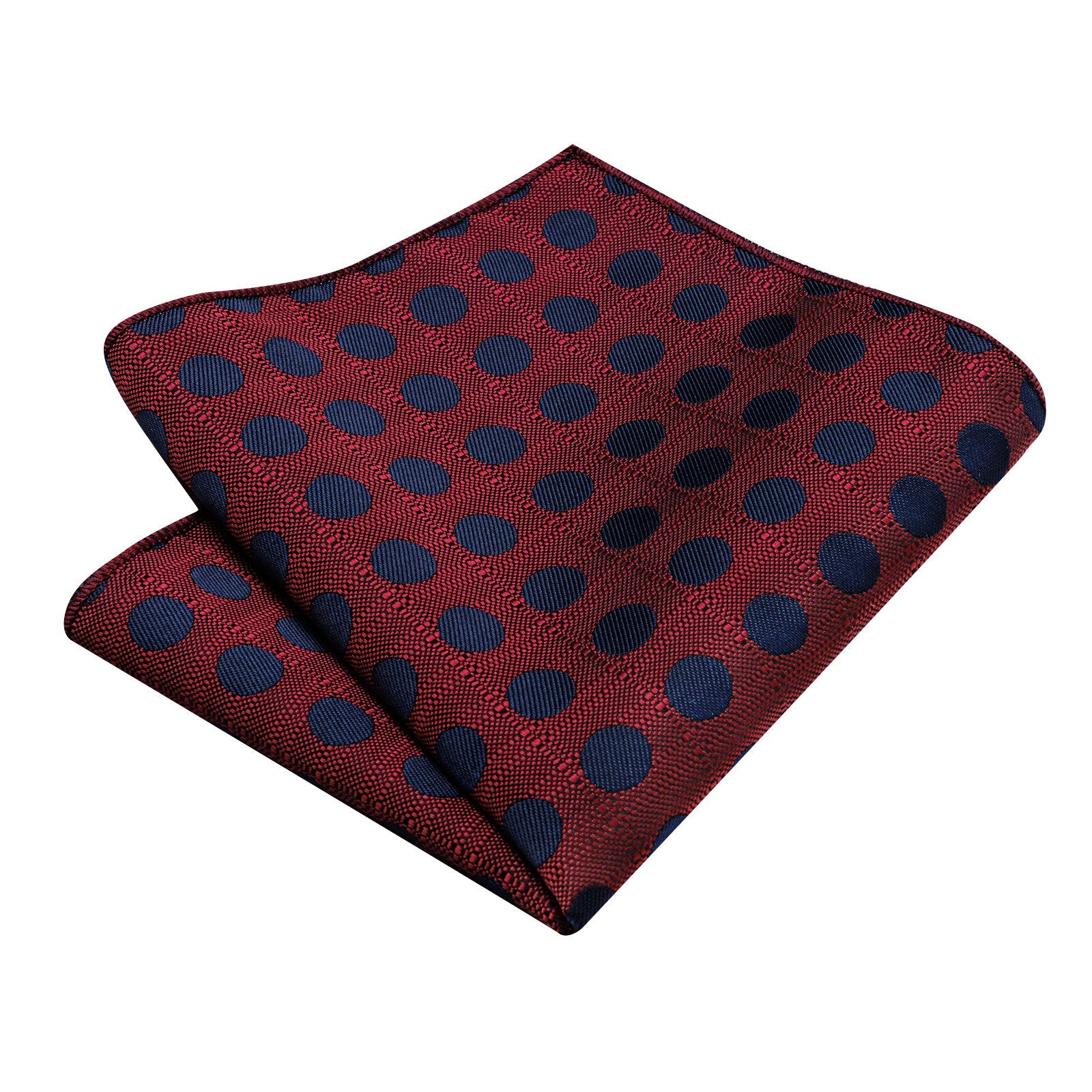 GentCrest Burgundy Polka Dot Tie Hanky Cufflinks Set - Image 5