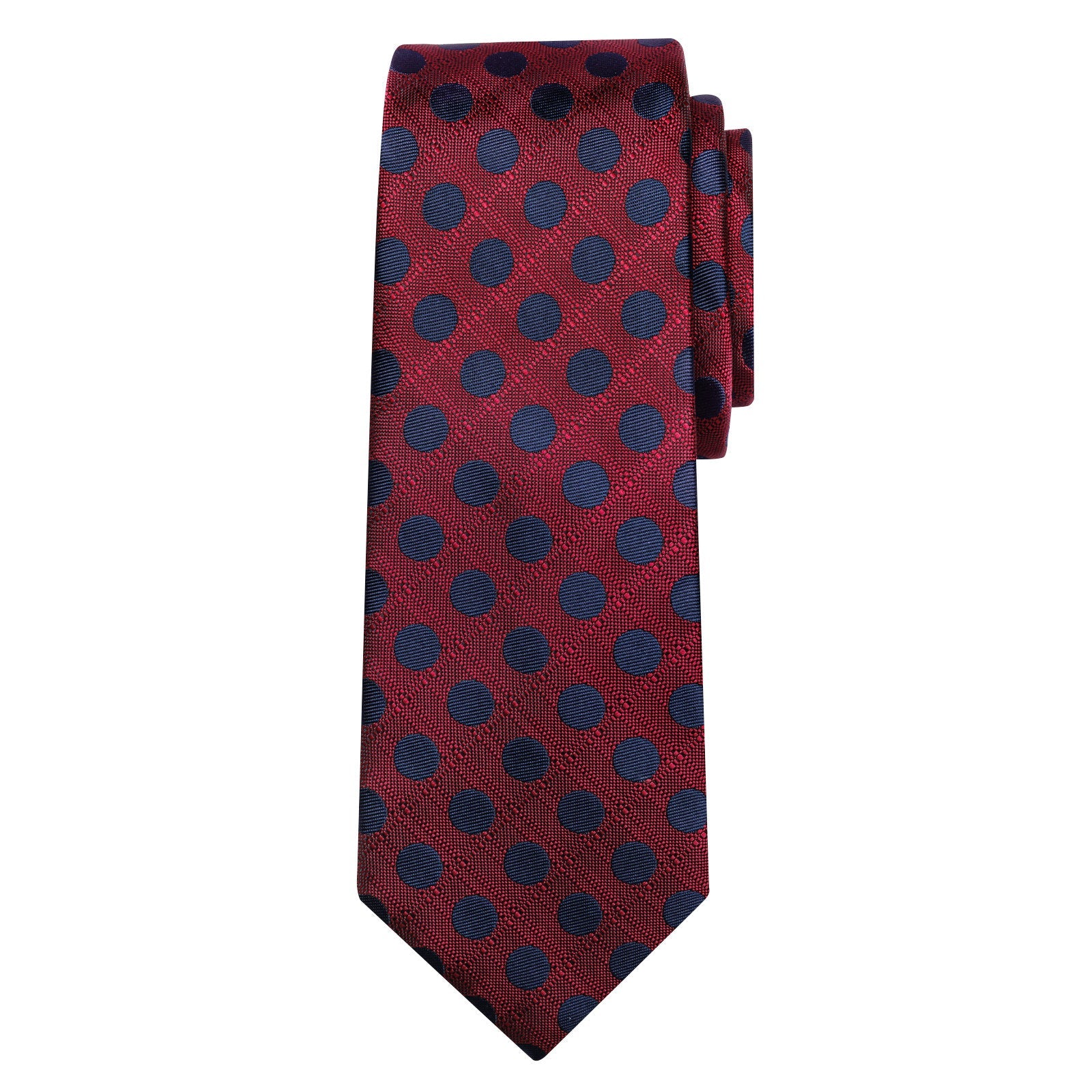 GentCrest Burgundy Polka Dot Tie Hanky Cufflinks Set - Image 2