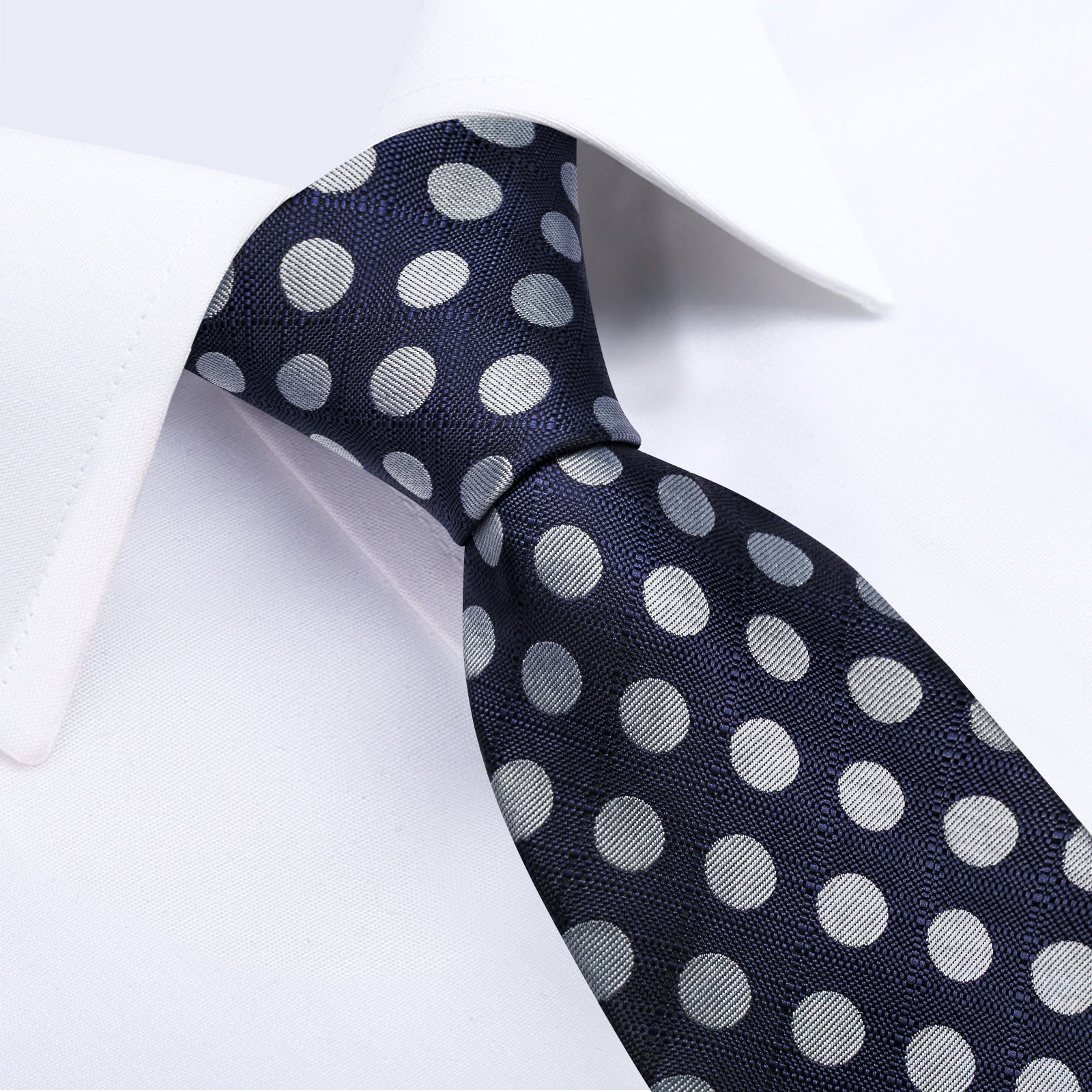 GentCrest Blue Polka Dot Tie Hanky Cufflinks Set - Image 4