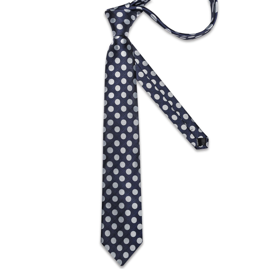 GentCrest Blue Polka Dot Tie Hanky Cufflinks Set - Image 5