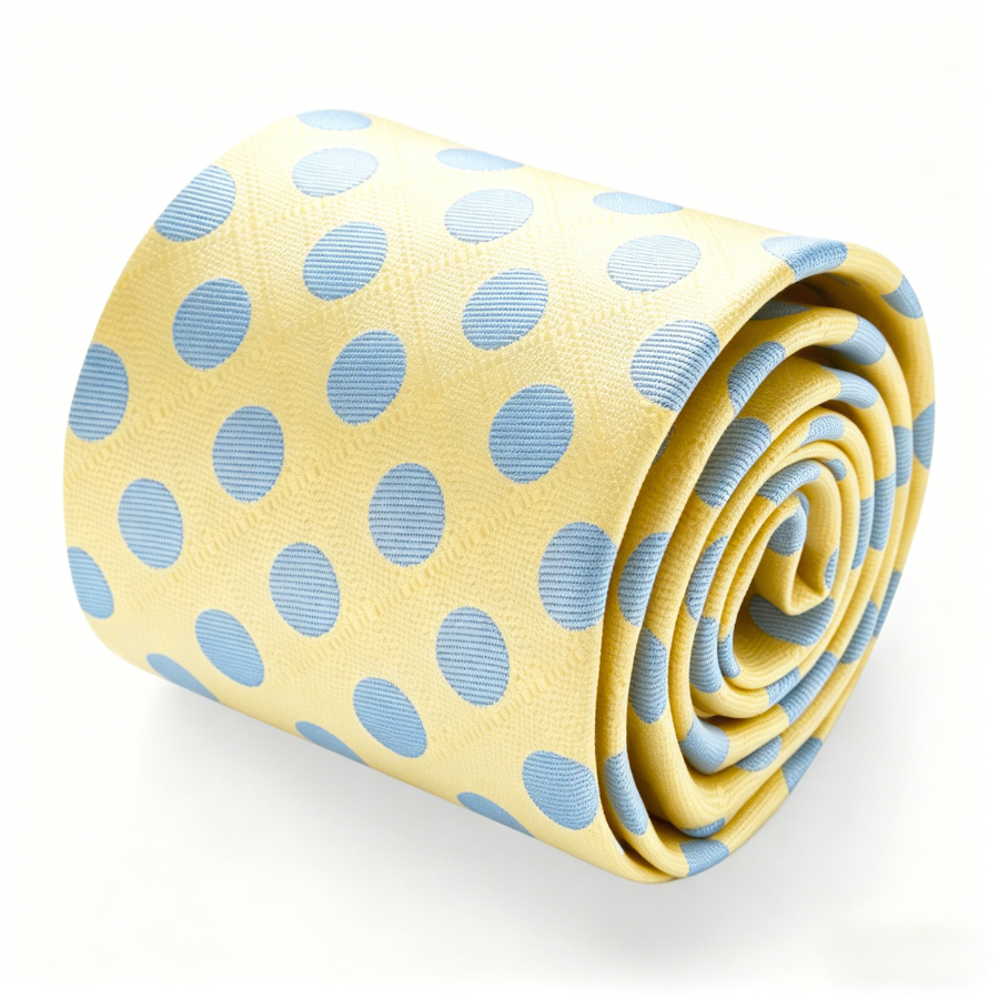 GentCrest Yellow Polka Dot Tie Hanky Cufflinks Set - Image 4