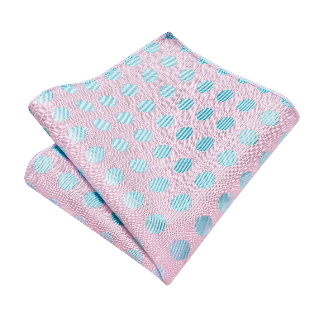 GentCrest Pink Polka Dot Tie Hanky Cufflinks Set - Image 6