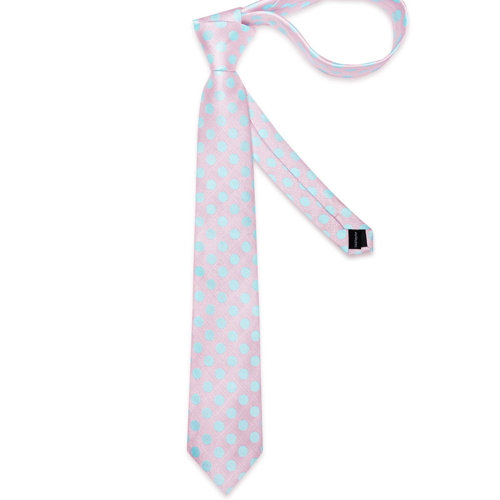 GentCrest Pink Polka Dot Tie Hanky Cufflinks Set - Image 7
