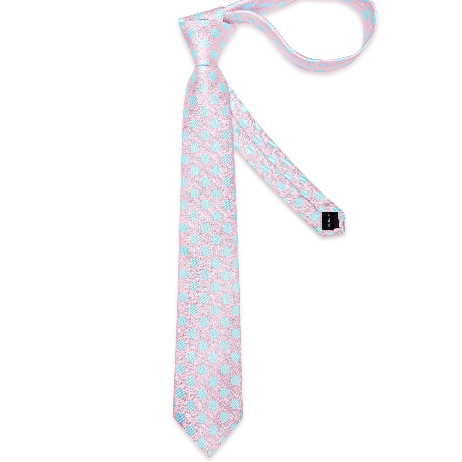 GentCrest Pink Polka Dot Tie Hanky Cufflinks Set - Image 7