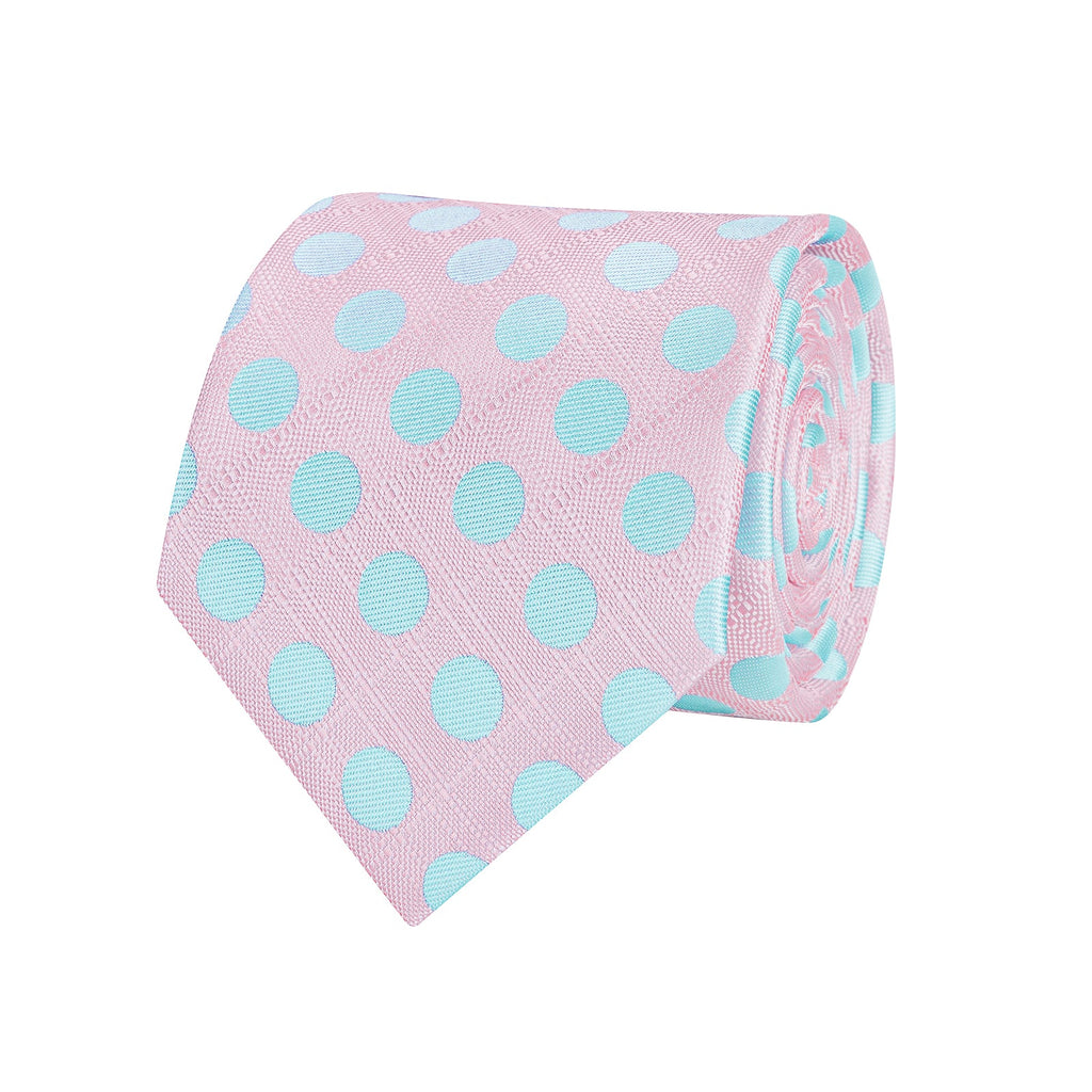 GentCrest Pink Polka Dot Tie Hanky Cufflinks Set - Image 4