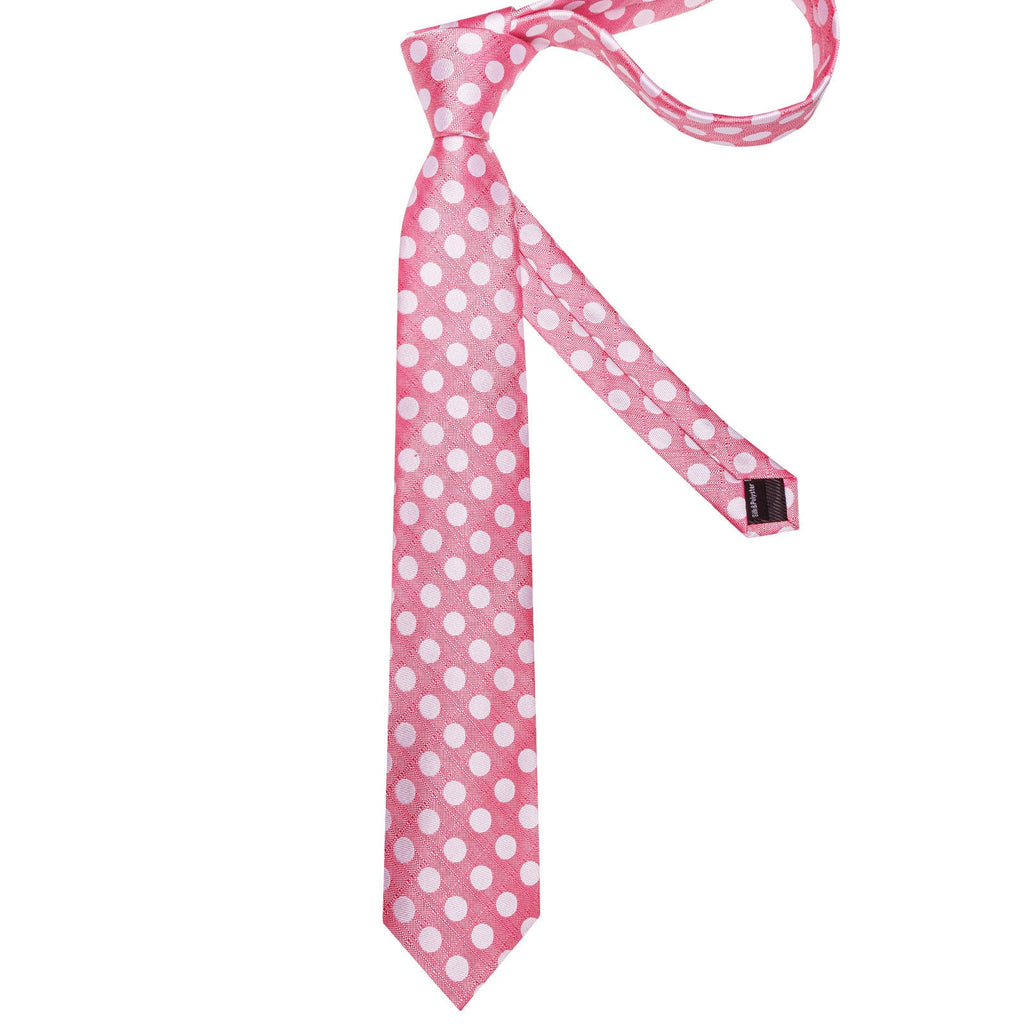 GentCrest Pink Polka Dot Tie Hanky Cufflinks Set - Image 6