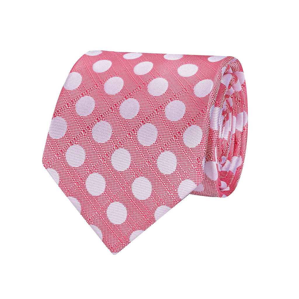 GentCrest Pink Polka Dot Tie Hanky Cufflinks Set - Image 7