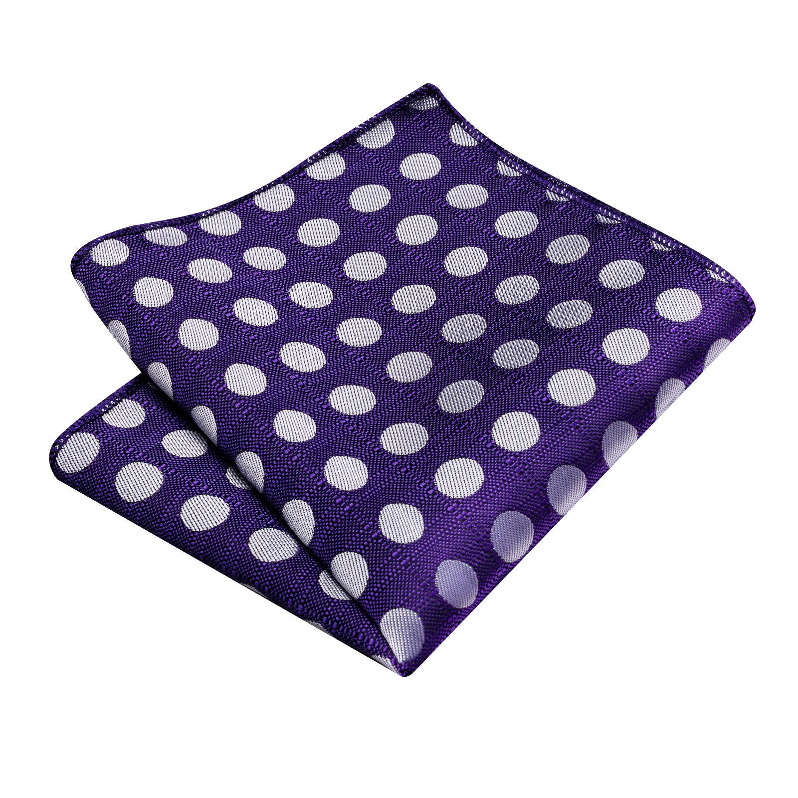 GentCrest Purple Polka Dot Tie Hanky Cufflinks Set - Image 5