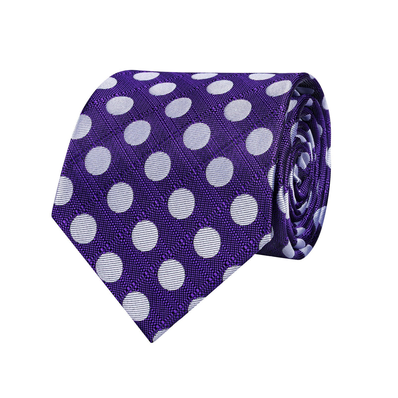 GentCrest Purple Polka Dot Tie Hanky Cufflinks Set - Image 7