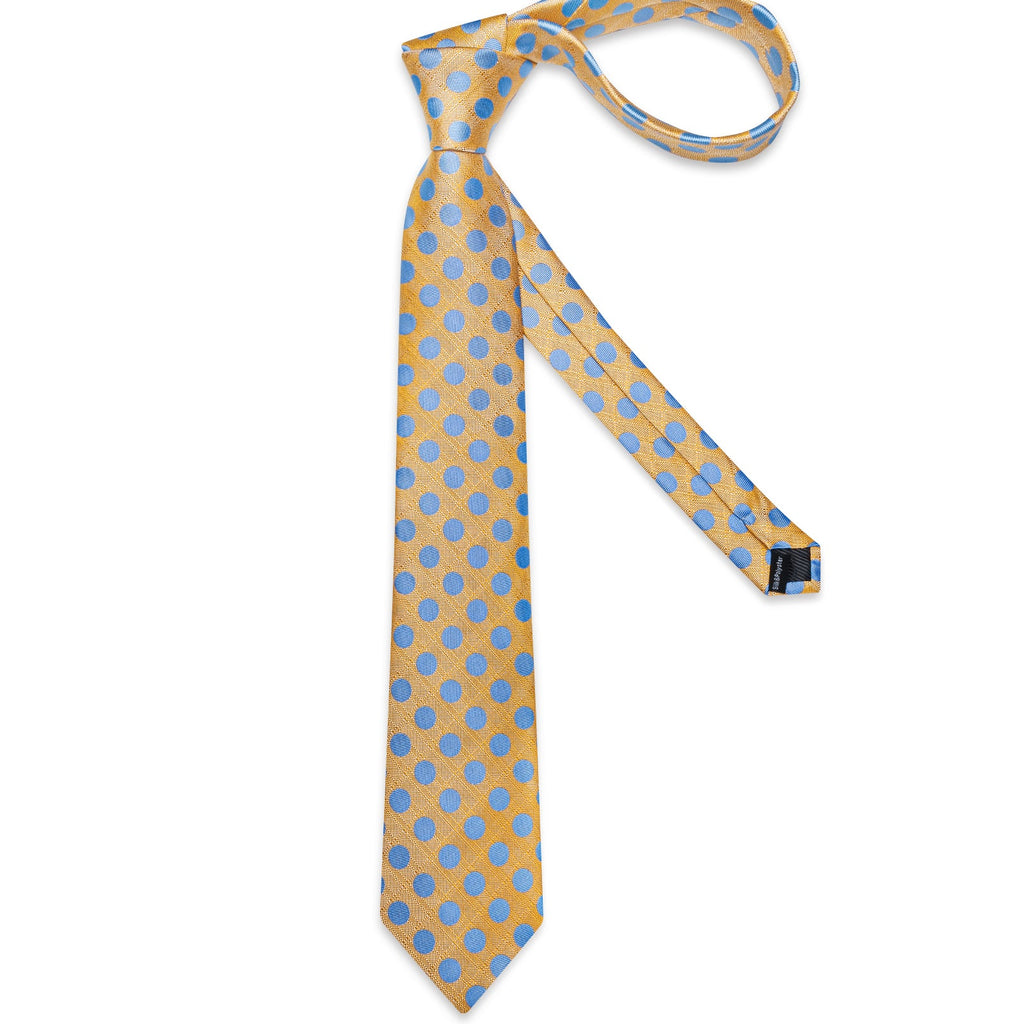 GentCrest Orange Polka Dot Tie Hanky Cufflinks Set - Image 6