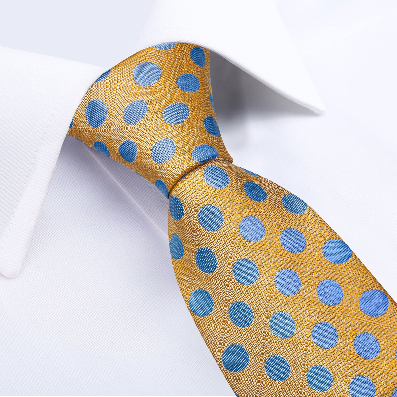GentCrest Orange Polka Dot Tie Hanky Cufflinks Set - Image 7
