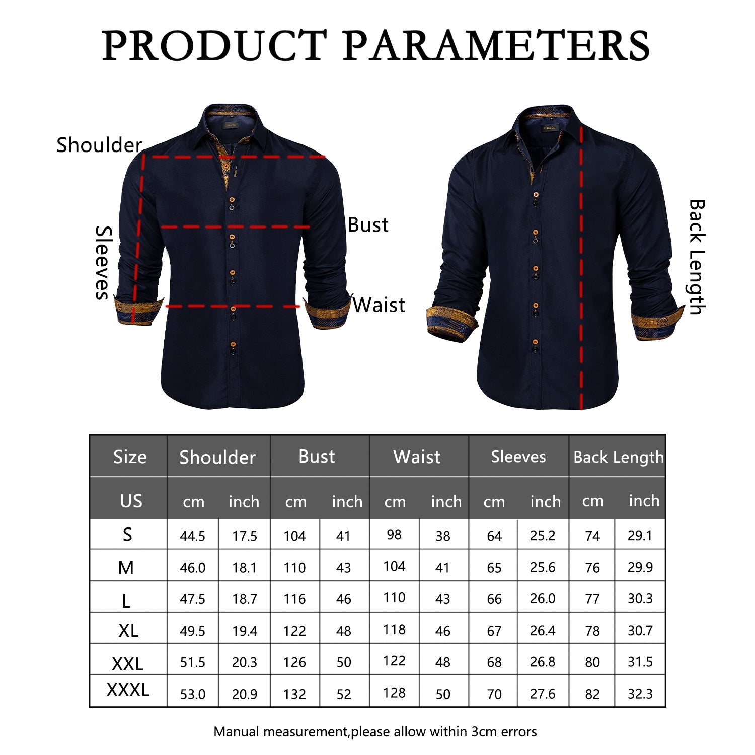 Black Elegant Dress Shirt - GentCrest - View 7
