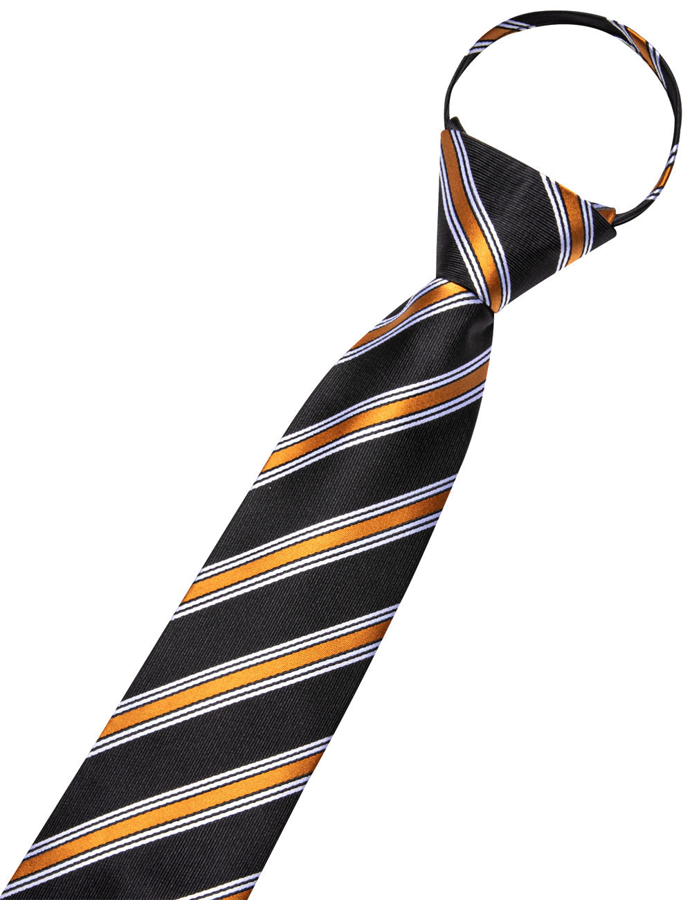 GentCrest Black Striped Tie Hanky Cufflinks Set - Image 6