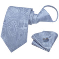 GentCrest Blue Paisley Tie Hanky Cufflinks Set - Image 1