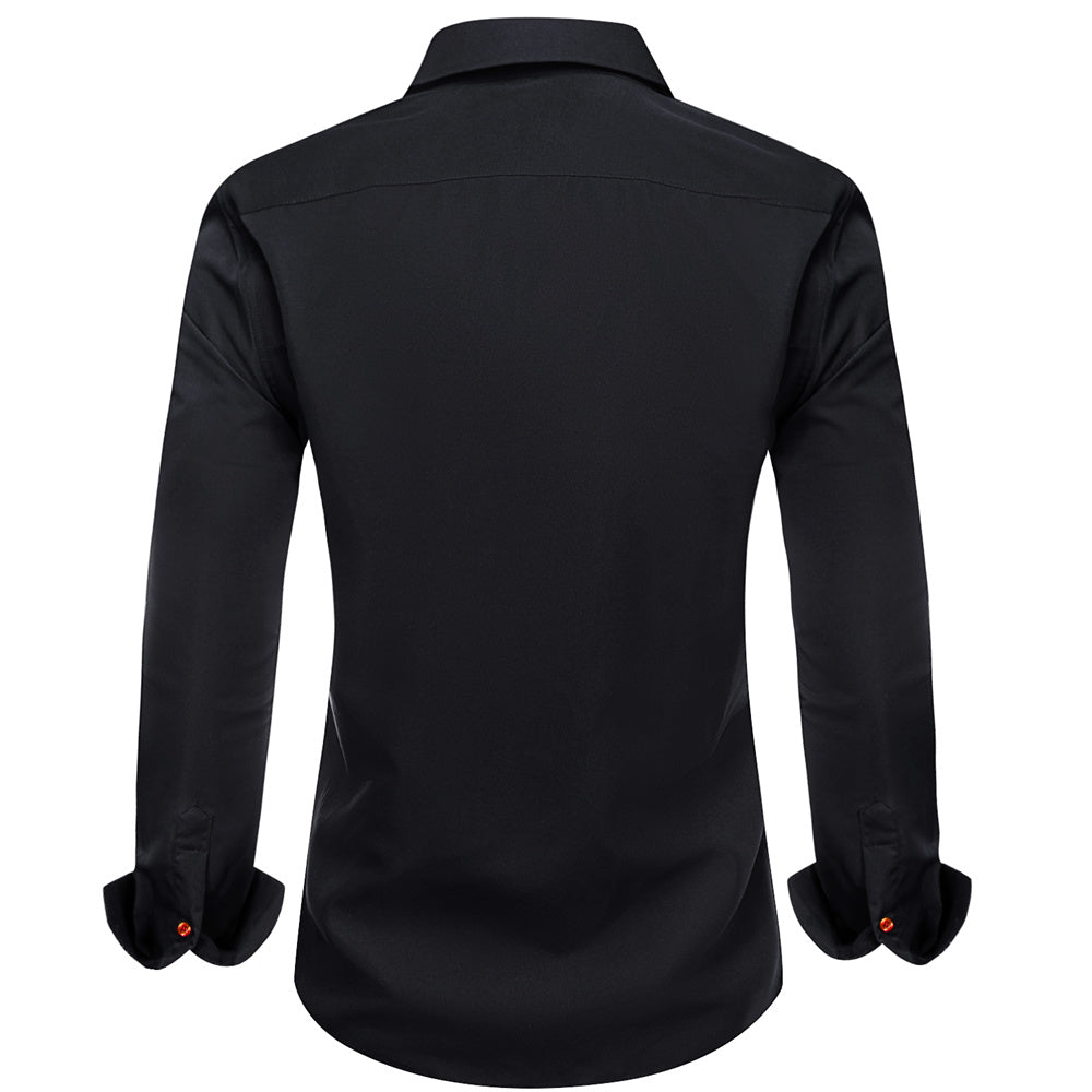 GentCrest Black Solid Shirt - Image 4