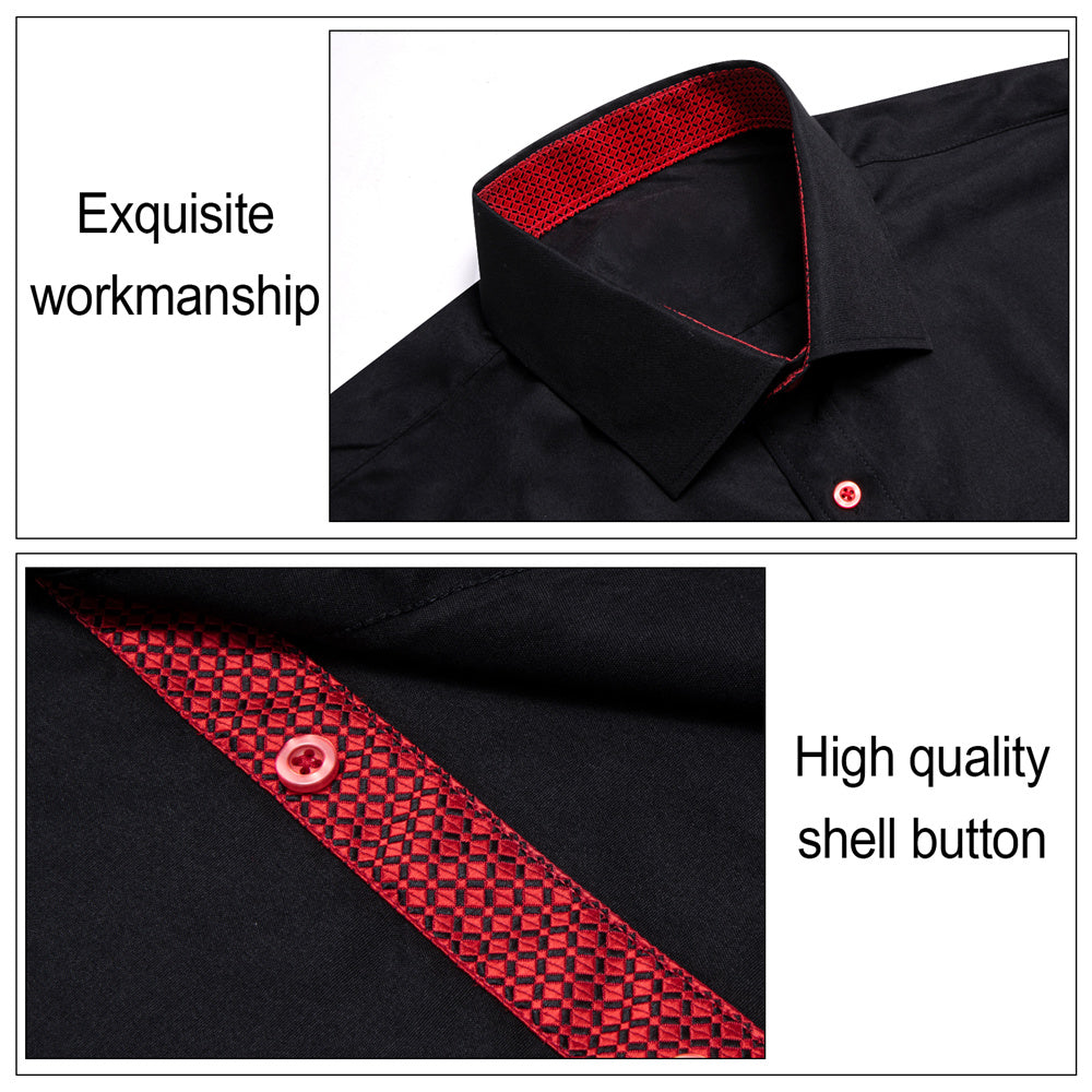 GentCrest Black Solid Shirt - Image 6