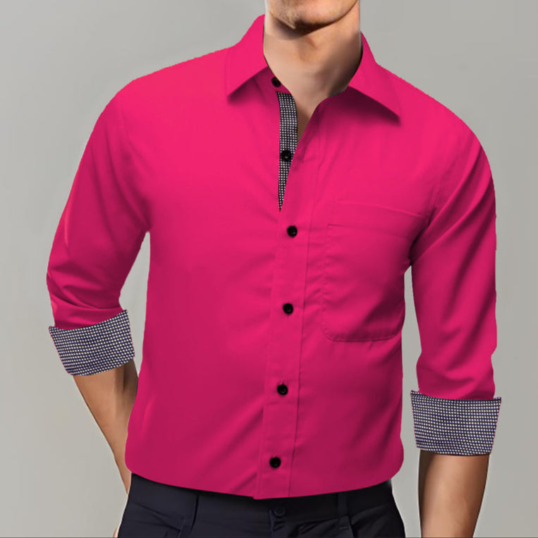 GentCrest Black Solid Shirt - Image 1