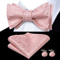 GentCrest Pink Paisley Bowtie Set - Image 1