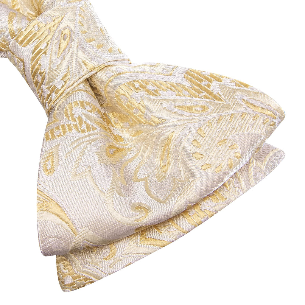 GentCrest Champagne Floral Bowtie Set - Image 3