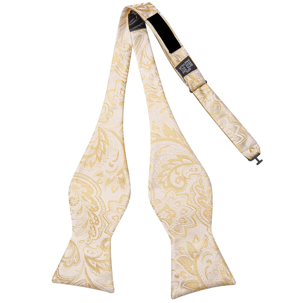 GentCrest Champagne Floral Bowtie Set - Image 4