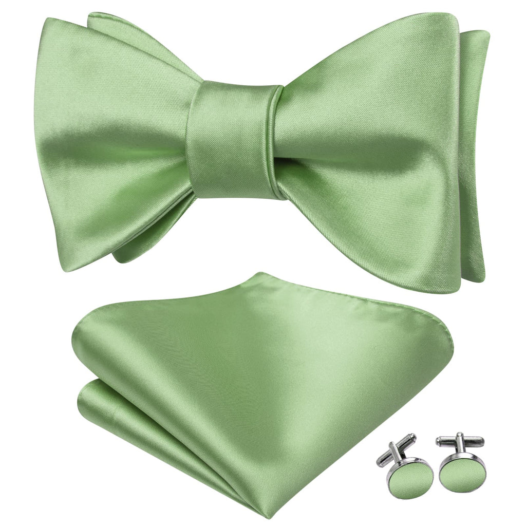 GentCrest Green Solid Bowtie Set - Image 2