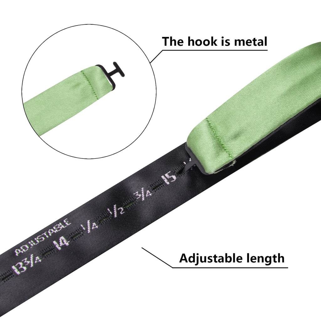 GentCrest Green Solid Bowtie Set - Image 5
