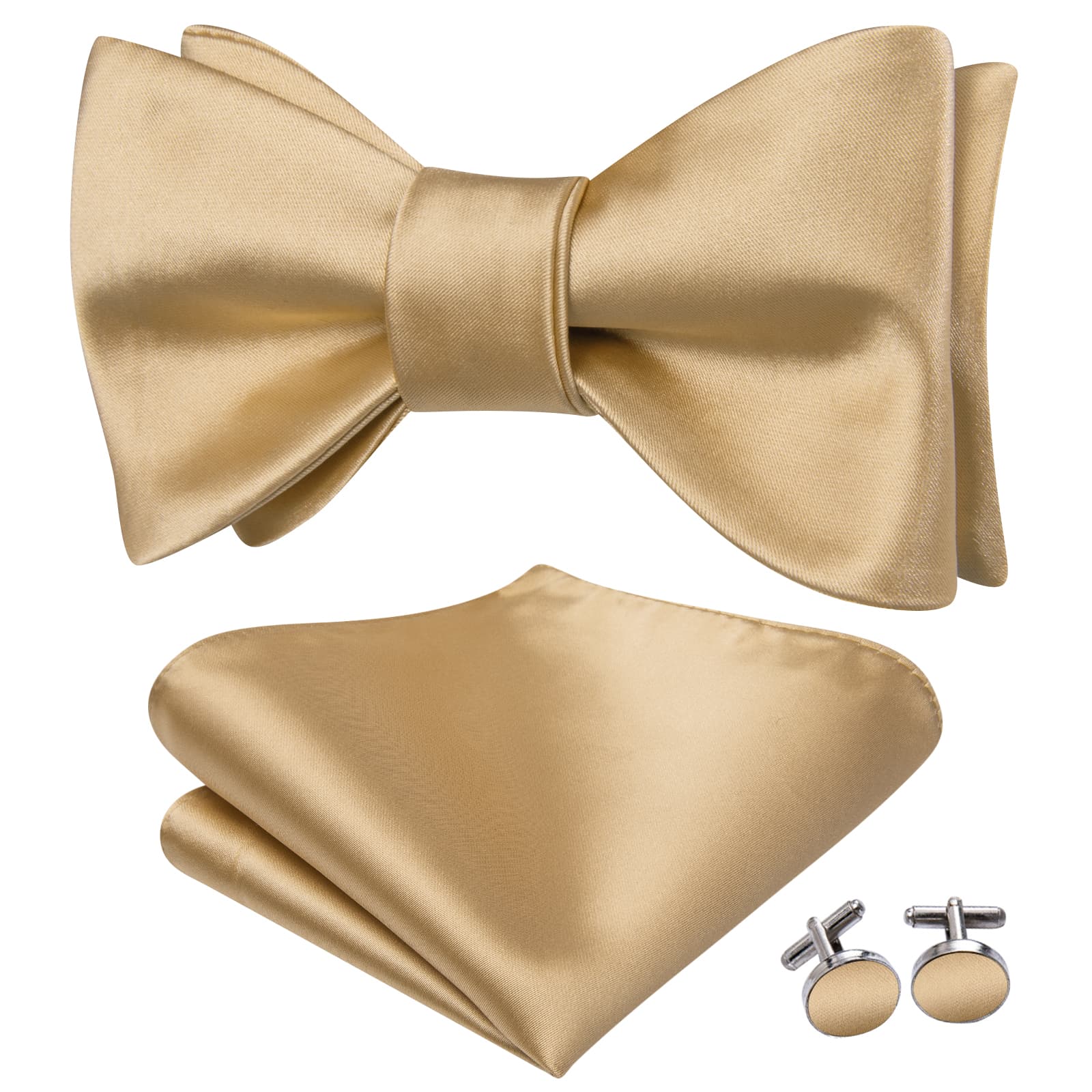 GentCrest Brown Solid Bowtie Set - Image 2