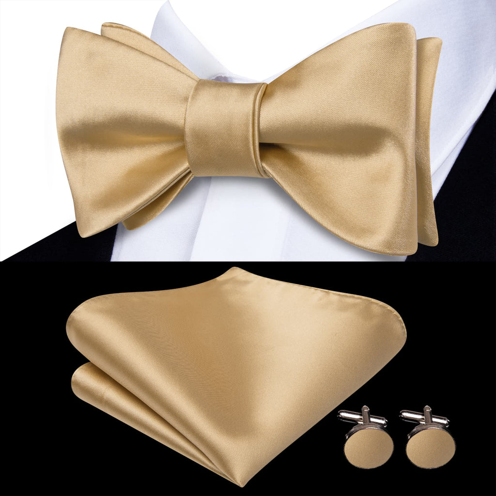GentCrest Brown Solid Bowtie Set - Image 1